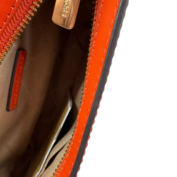 xxMichael Kors Lock Charm Small Shoulder Bag in Red Clay Leather NWOT - Picture 7 of 10